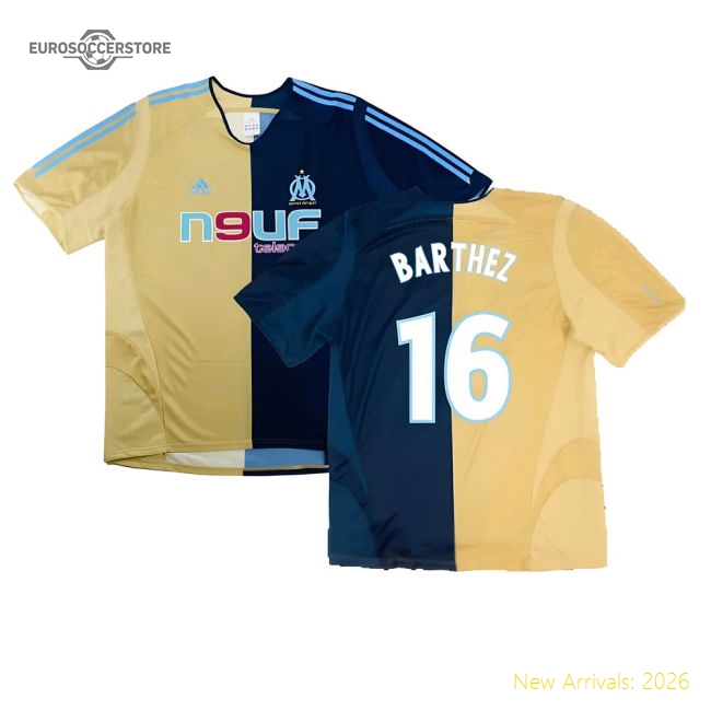 Marseille 2005-06 Third Shirt ((Excellent) L) (Barthez 16)-The Soccer Shirt Hub