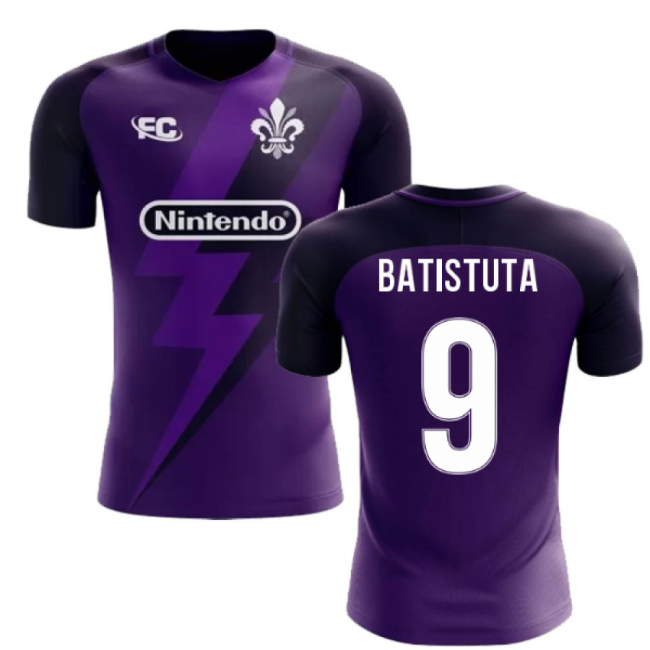 2025-2026 Fiorentina Fans Culture Home Concept Shirt (Batistuta 9)-The Soccer Shirt Hub