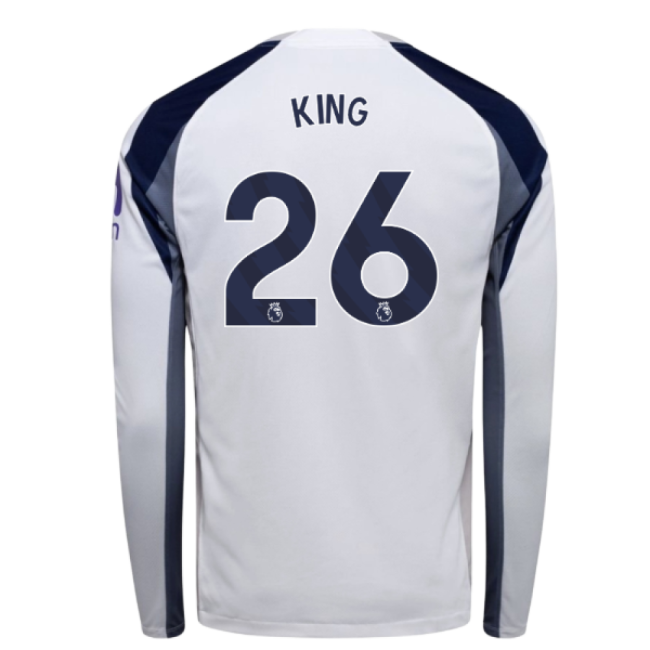 2025-2026 Tottenham Long Sleeve Home Shirt (King 26)-The Soccer Shirt Hub