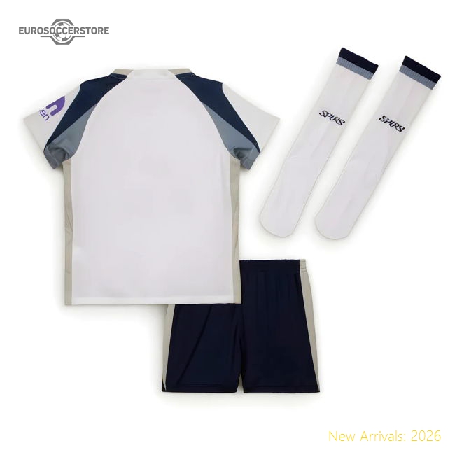 2025-2026 Tottenham Home Little Kids Mini Kit (Kane 10)-The Soccer Shirt Hub