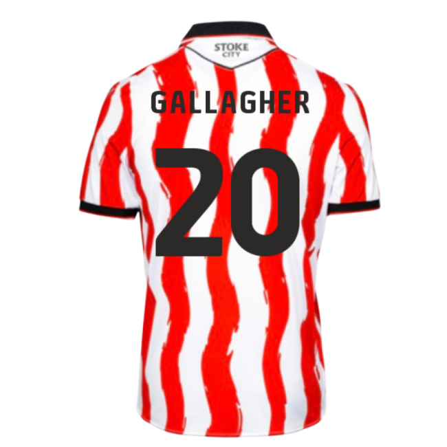 2025-2026 Stoke City Home Shirt (Gallagher 20)-The Soccer Shirt Hub