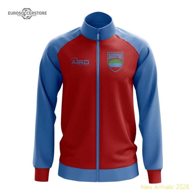 Dagestan Concept Football Track Jacket (Red) - Kids-The Soccer Shirt Hub