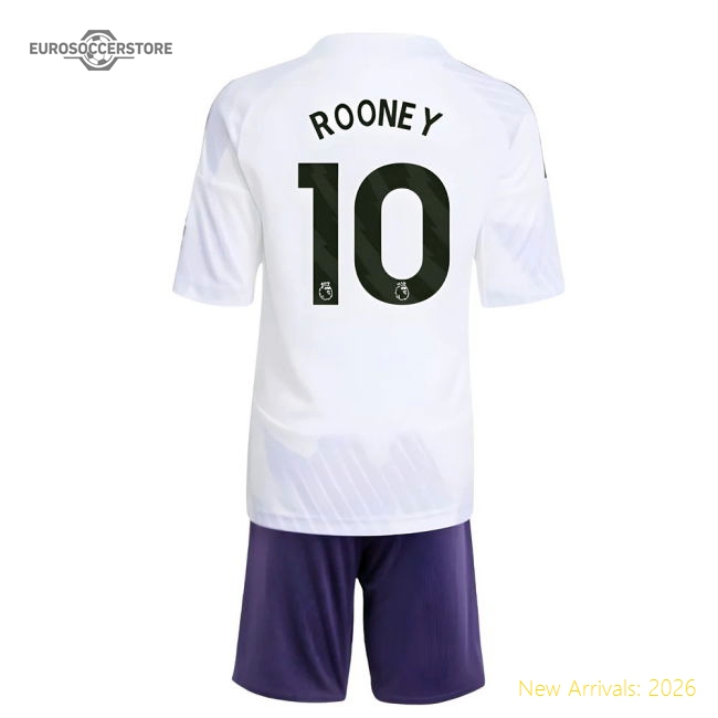 2025-2026 Man Utd Away Mini Kit (Rooney 10)-The Soccer Shirt Hub