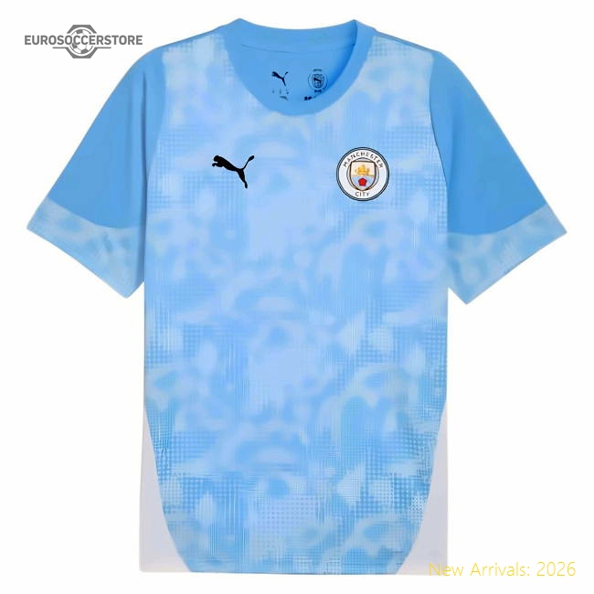 2025-2026 Man City Training Jersey (Light Blue) (De Bruyne 17)-The Soccer Shirt Hub