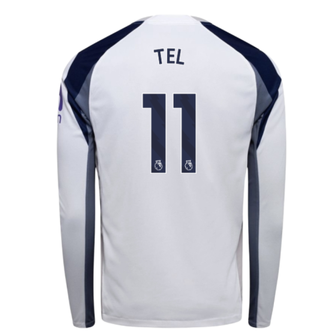 2025-2026 Tottenham Long Sleeve Home Shirt (Tel 11)-The Soccer Shirt Hub
