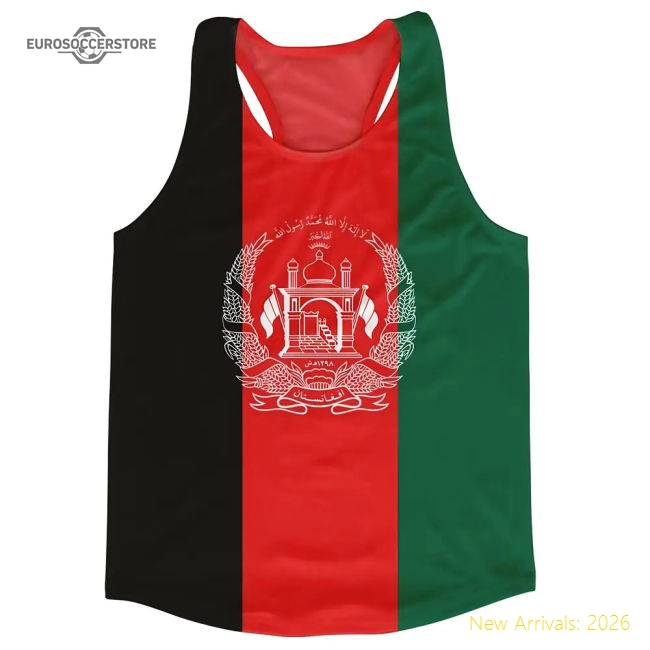 Flag Running Vest Afghanistan Retro Football Shirt-ProGoal Kits