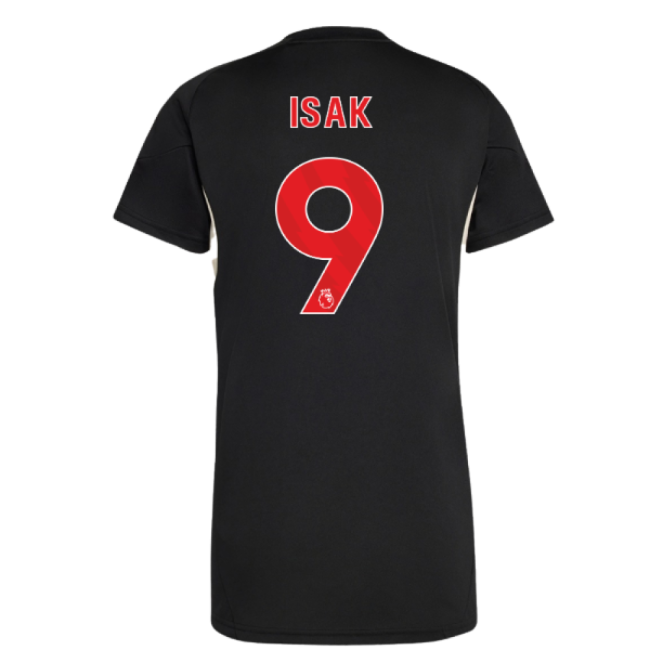 2025-2026 Liverpool Training Jersey (Black) - Womens (Isak 9)-The Soccer Shirt Hub