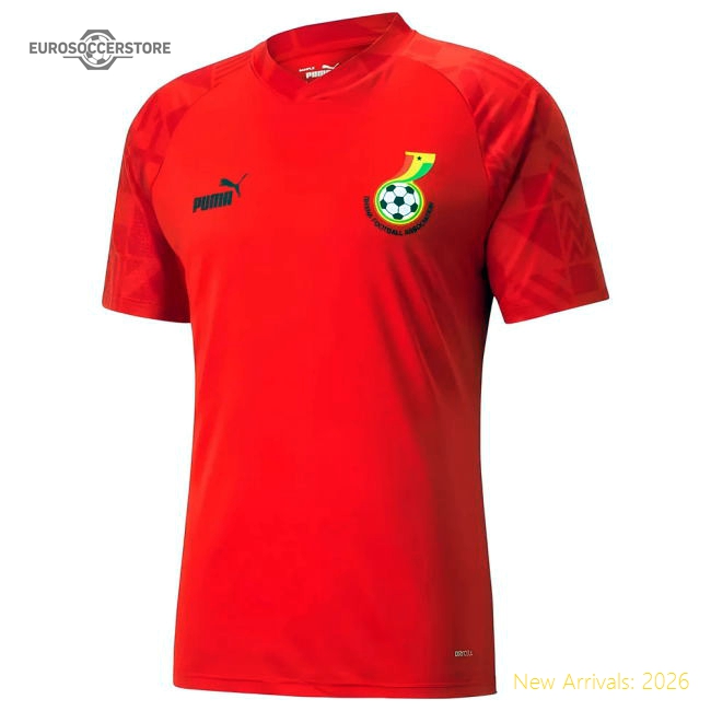 2022-2023 Ghana Pre Match Jersey (Red)-The Soccer Shirt Hub