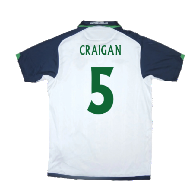 Northern Ireland 2009-10 Away Shirt ((Very Good) XL) (Craigan 5)-The Soccer Shirt Hub