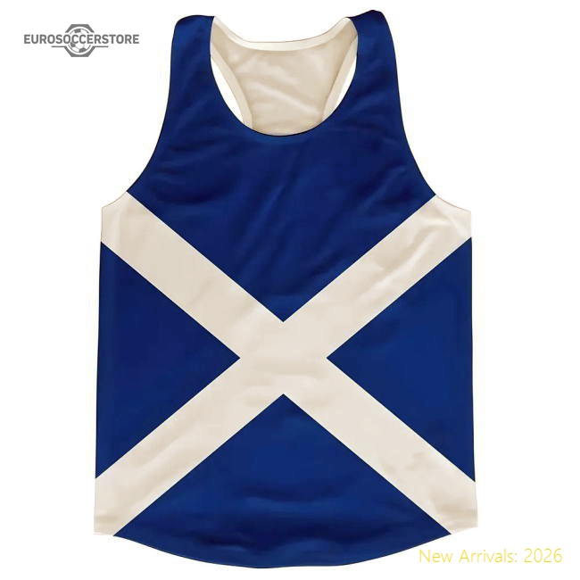 Scotland Flag Running Vest-The Soccer Shirt Hub