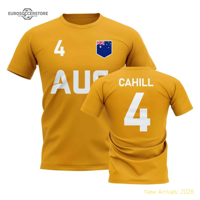 Tim Cahill Country Code Hero T-Shirt (Gold)-The Soccer Shirt Hub
