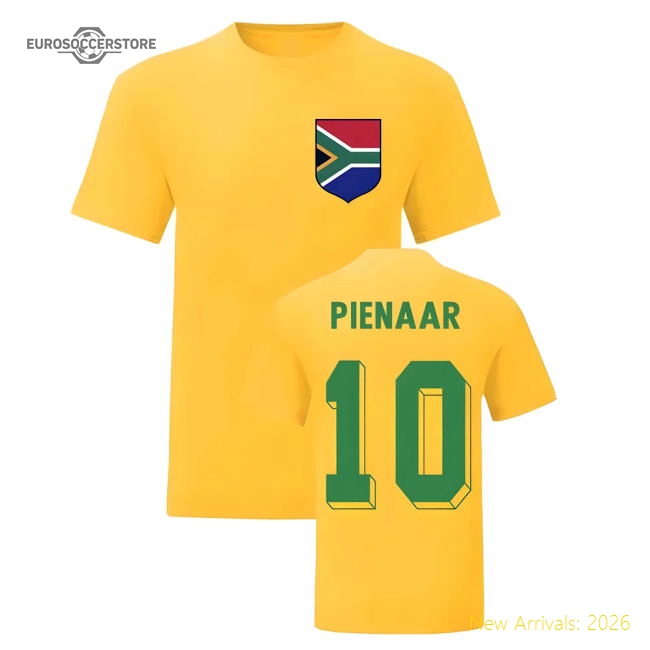 Steven Pienaar South Africa National Hero Tee (Yellow)-The Soccer Shirt Hub