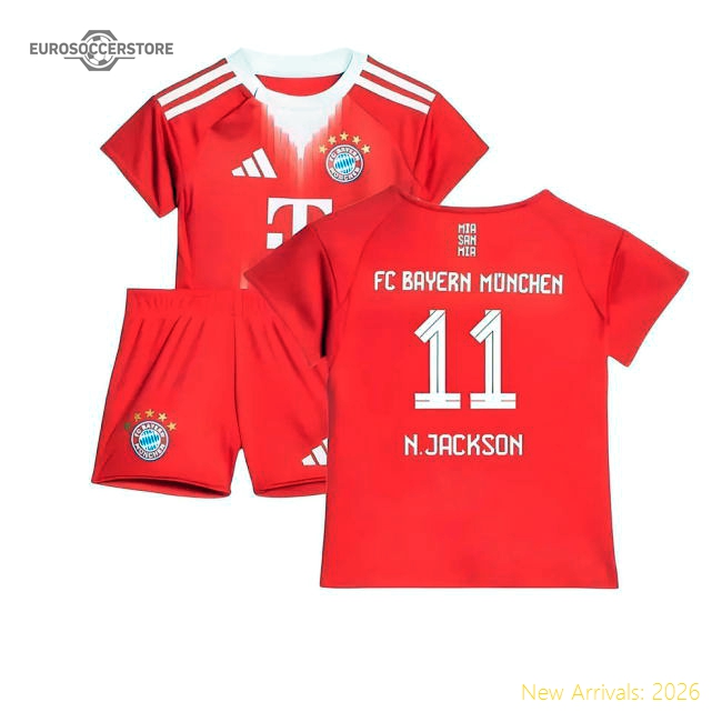 2025-2026 Bayern Munich Home Baby Kit (N.Jackson 11)-The Soccer Shirt Hub