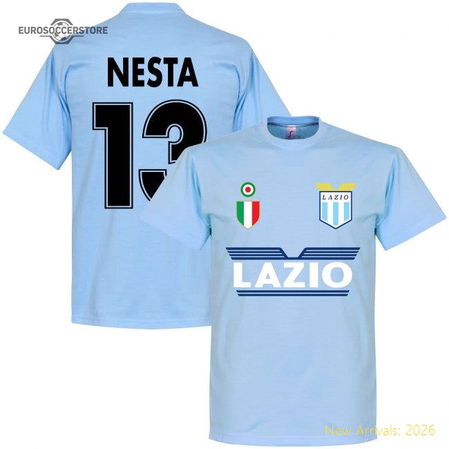 Lazio Nesta 13 Team T-Shirt - Sky-The Soccer Shirt Hub