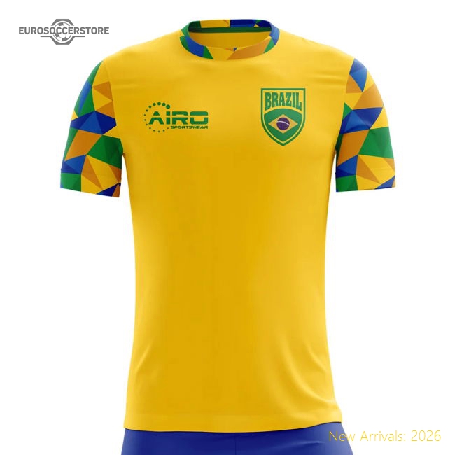 2025-2026 Brazil Home Concept Football Shirt (Ronaldo 9) - Kids-The Soccer Shirt Hub