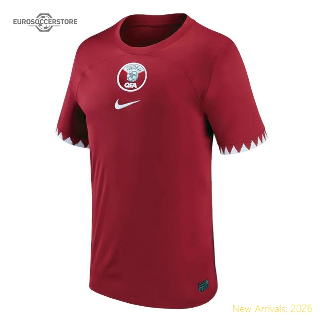 2022-2023 Qatar Home Shirt (Your Name)-The Soccer Shirt Hub
