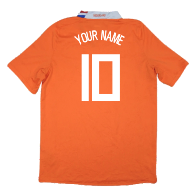 Holland 2008-10 Home Shirt ((Excellent) M) (Your Name)-The Soccer Shirt Hub