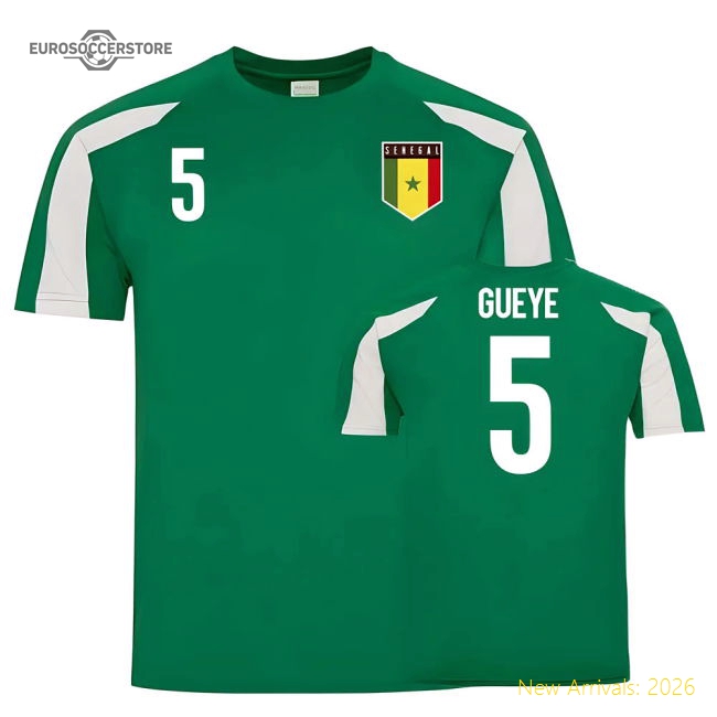 Senegal Sports Training Jerseys (Gueye 5)-The Soccer Shirt Hub