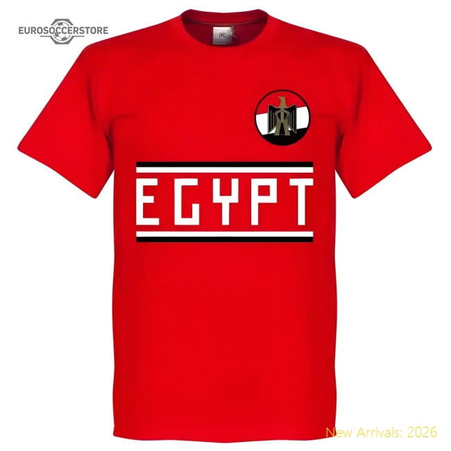 Egypt Mohammed Salah Team T-Shirt - Red-The Soccer Shirt Hub