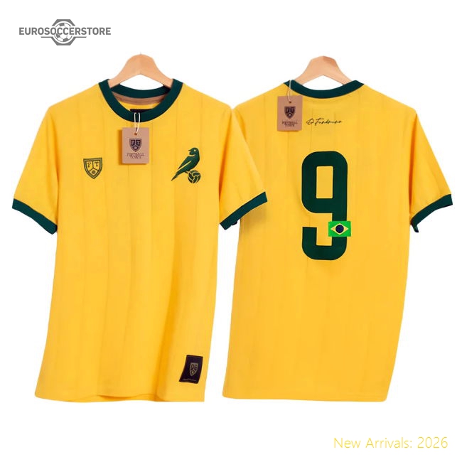 Brazil Ronaldo Tribute O Fenomeno Football Shirt-The Soccer Shirt Hub