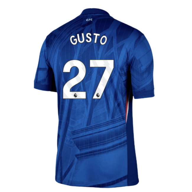 2025-2026 Chelsea Home Shirt (Gusto 27)-The Soccer Shirt Hub