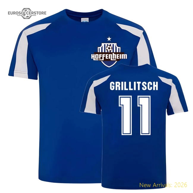 Florian Grillitsch Hoffenheim Sports Training Jersey (Blue)-The Soccer Shirt Hub
