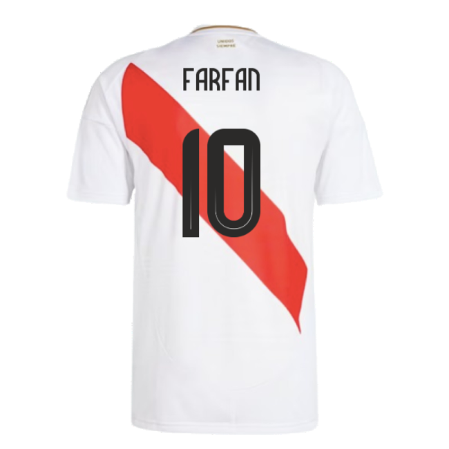 2024-2025 Peru Home Shirt (Farfan 10)-The Soccer Shirt Hub