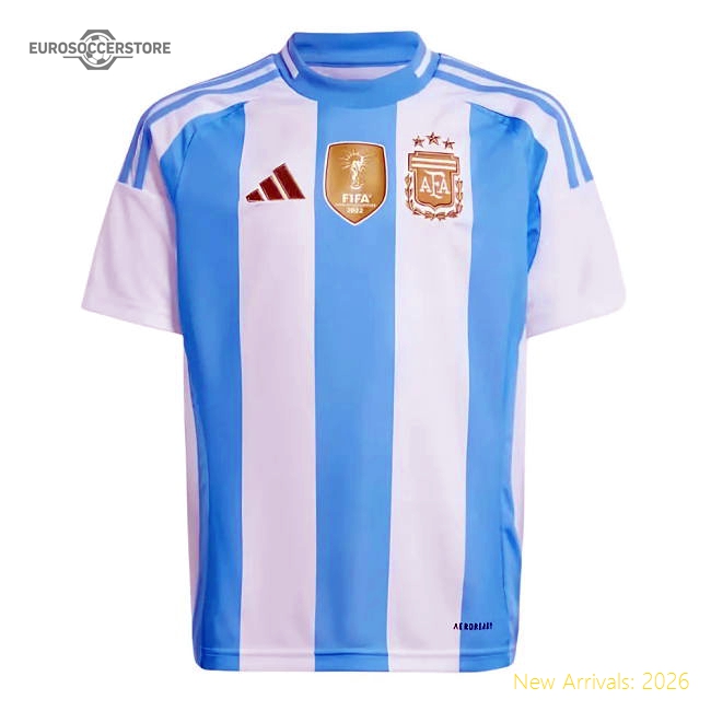 2024-2025 Argentina Home Shirt (Kids) (MESSI 10)-The Soccer Shirt Hub