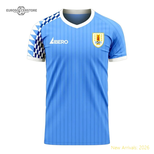 Uruguay 2025-2026 Home Concept Football Kit (Libero) (L SUAREZ 9)-The Soccer Shirt Hub