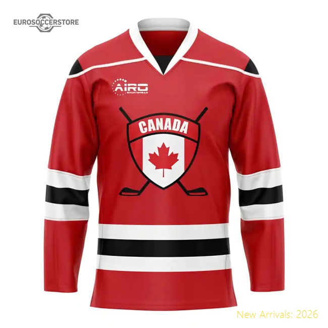 Canada Home Ice Hockey Shirt-The Soccer Shirt Hub