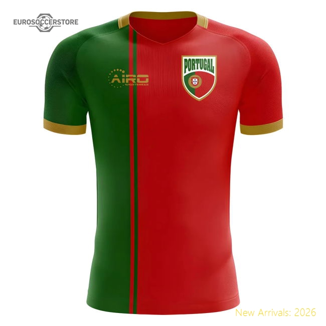 2025-2026 Portugal Flag Home Concept Football Shirt (Your Name) -Kids-The Soccer Shirt Hub