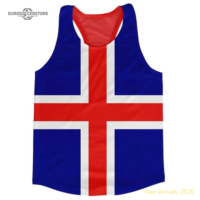 Iceland Flag Running Vest-The Soccer Shirt Hub