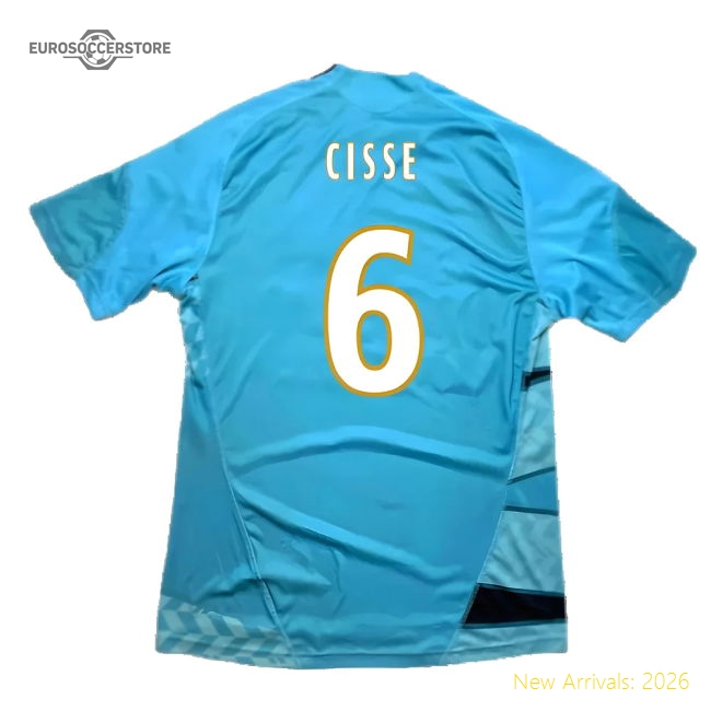Marseille 2009-10 Away Shirt ((Excellent) M) (Cisse 6)-The Soccer Shirt Hub