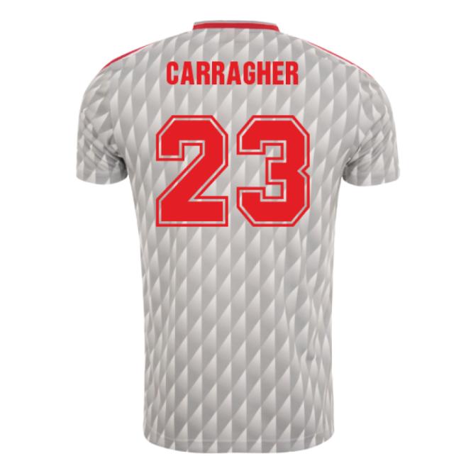 1989-1991 Liverpool Away Candy Retro (carragher 23) Retro Fan Kit-ProGoal Kits