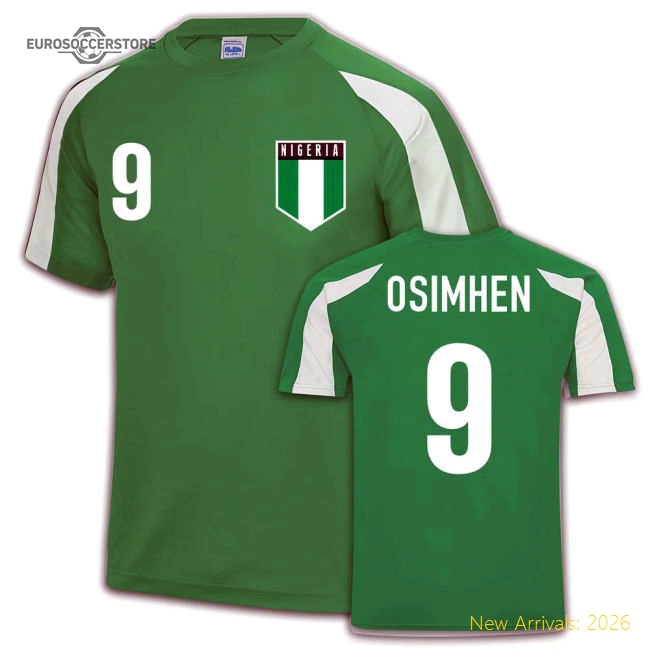 Nigeria Sports Training Jersey (Victor Osimhen 9)-The Soccer Shirt Hub