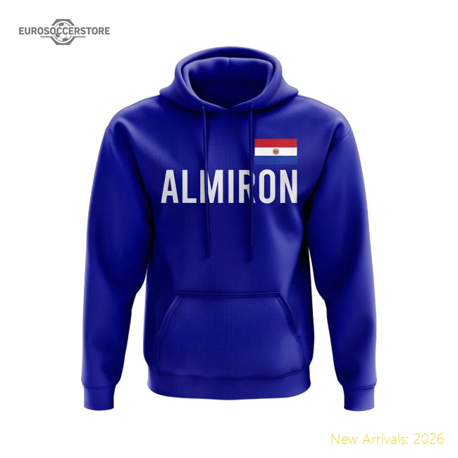 Miguel Almiron Paraguay Name Hoody (Blue)-The Soccer Shirt Hub