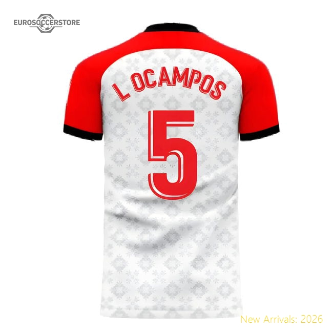 Seville 2025-2026 Home Concept Football Kit (Libero) (L. OCAMPOS 5)-The Soccer Shirt Hub