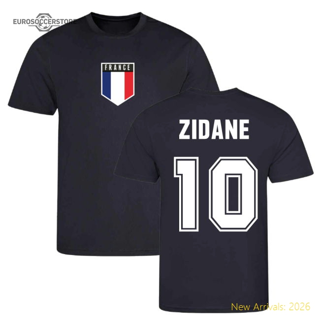 Zidane France Training Jersey (Navy)-The Soccer Shirt Hub