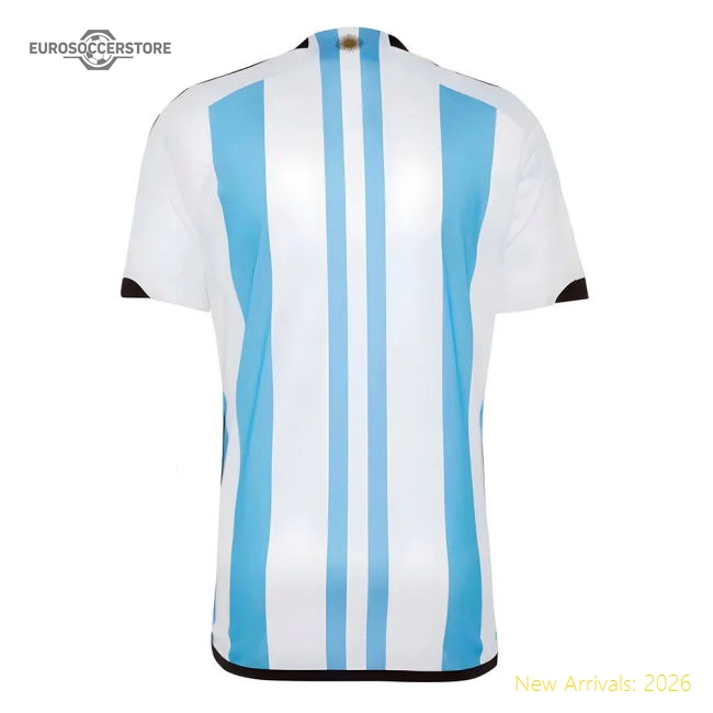 Argentina 2022 World Cup Winners Home Shirt (CRESPO 9)-The Soccer Shirt Hub
