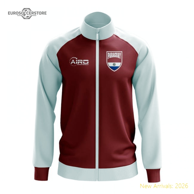 Paraguay Concept Football Track Jacket (Red)-The Soccer Shirt Hub