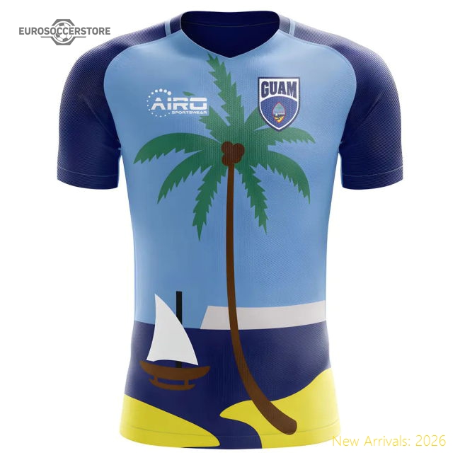 2025-2026 Guam Home Concept Football Shirt - Womens-The Soccer Shirt Hub