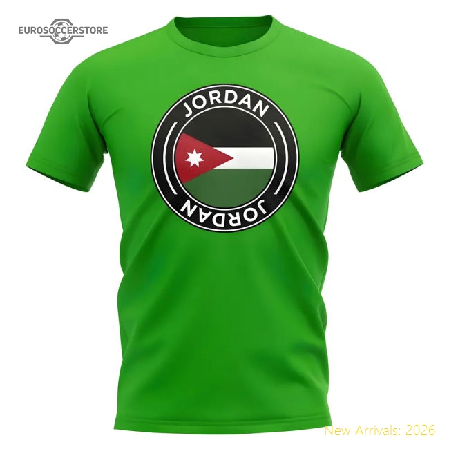 Jordan Football Badge T-Shirt (Green)-The Soccer Shirt Hub