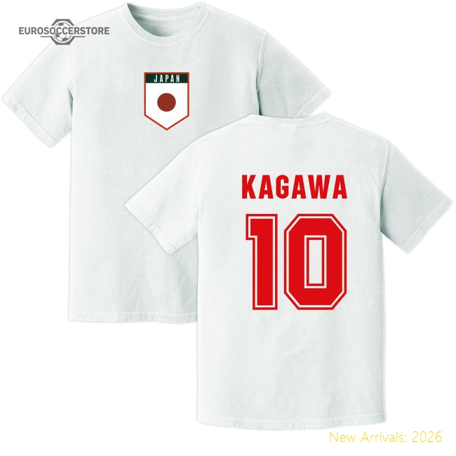 Kagawa Japan Training Jersey (White)-The Soccer Shirt Hub