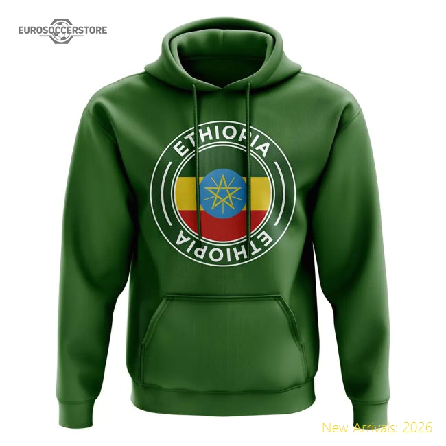 Football Badge Hoodie (green) Ethiopia Classic Football Jersey-ProGoal Kits