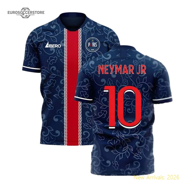 Paris 2025-2026 Home Concept Football Kit (Libero) (NEYMAR JR 10)-The Soccer Shirt Hub