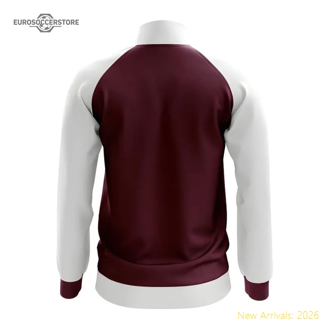 Qatar Concept Football Track Jacket (Burgundy)-The Soccer Shirt Hub