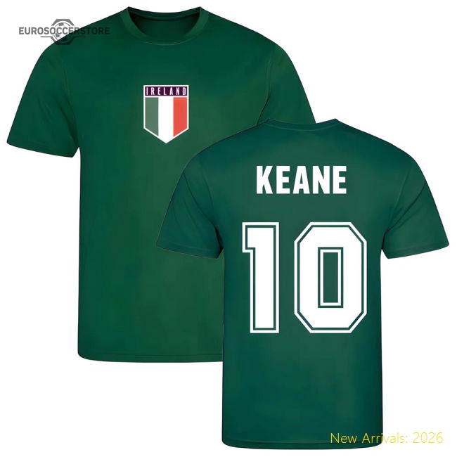 Robbie Keane Ireland Training Jersey (Green)-The Soccer Shirt Hub