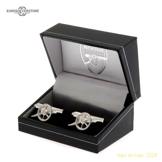 Arsenal FC Sterling Silver Cannon Cufflinks-The Soccer Shirt Hub