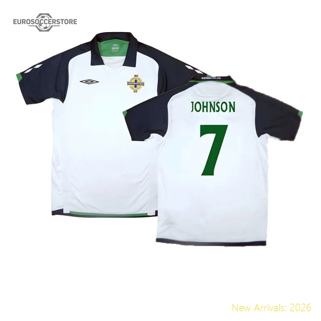 Northern Ireland 2009-10 Away Shirt ((Very Good) XL) (Johnson 7)-The Soccer Shirt Hub