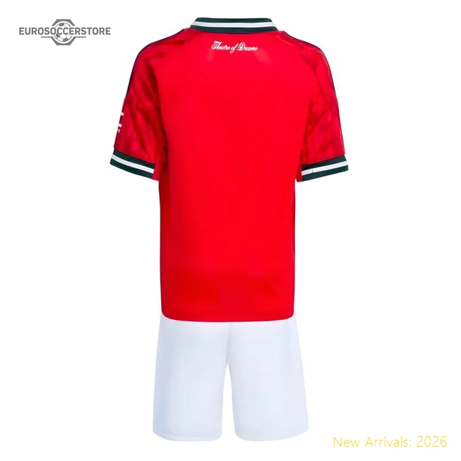 2025-2026 Man Utd Home Mini Kit (B.Fernandes 8)-The Soccer Shirt Hub